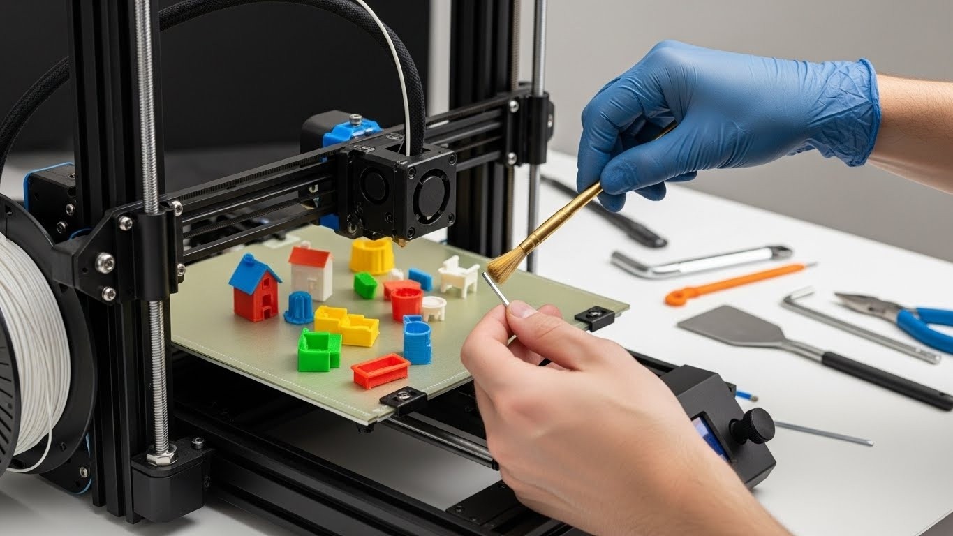 Обслуживание 3d принтеров для пластиковых домашних моделей