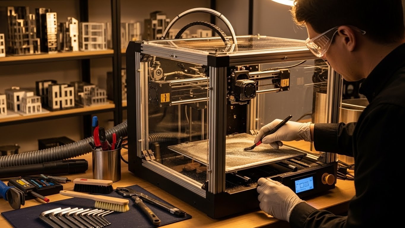 Обслуживание 3D-принтера для металлических моделей