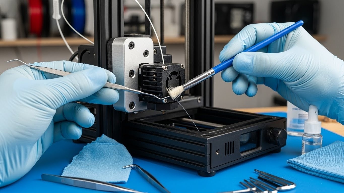 Обслуживание компактного 3D-принтера