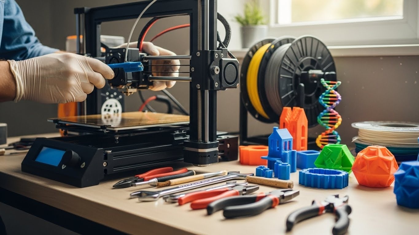 Обслуживание 3D-принтера для образовательных моделей