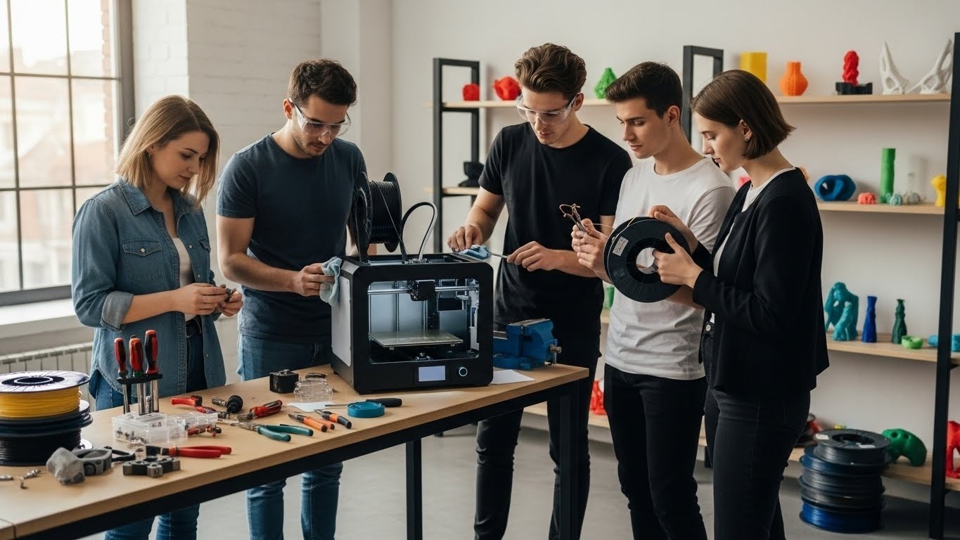 Обслуживание 3d принтеров для кружков и студий по 3d печати