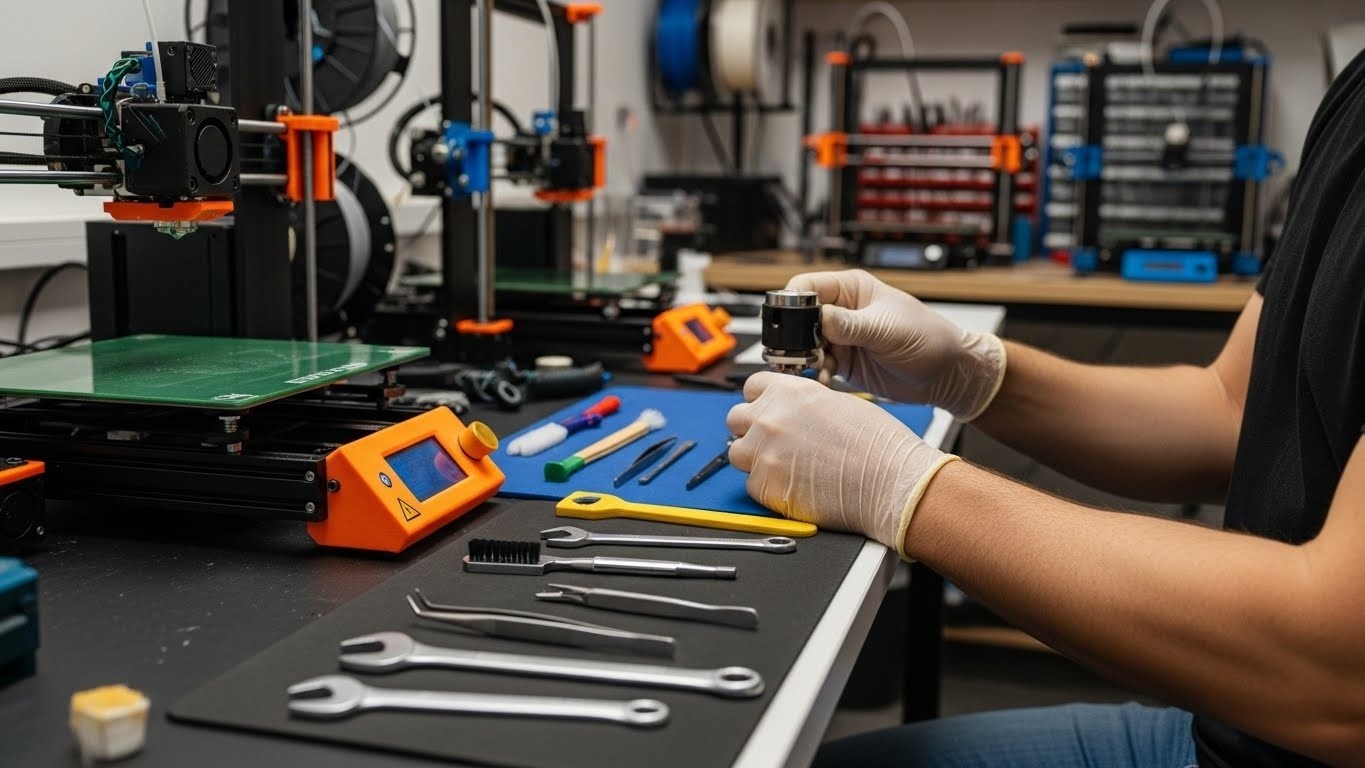 Обслуживание 3D-принтера в студии по 3D-печати