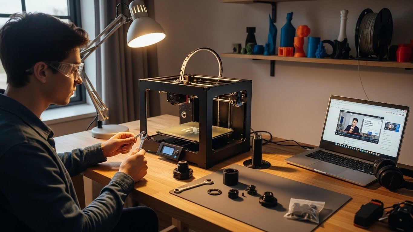 Обслуживание 3D-принтера для онлайн обучения