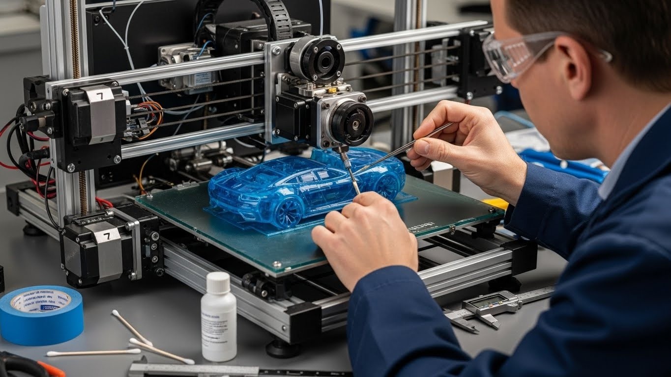 Обслуживание 3D-принтера для концептуальных моделей