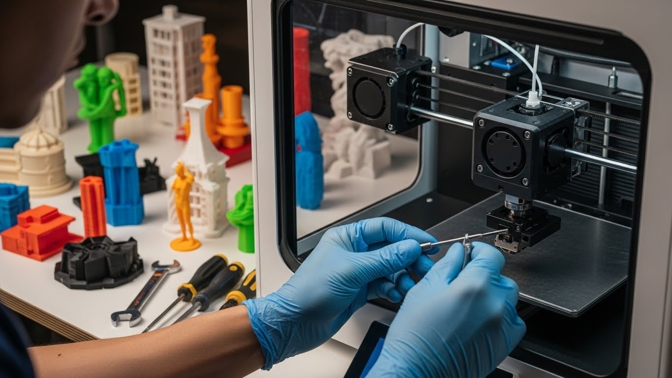 Обслуживание 3D-принтера для дизайнерских прототипов