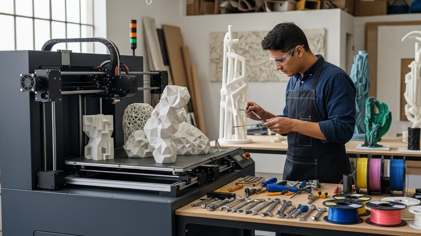Обслуживание 3D-принтера для арт-инсталляций