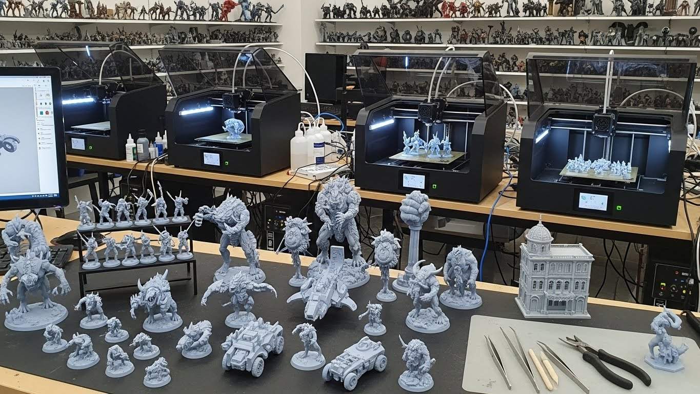 Обслуживание 3d принтеров для миниатюр и моделей