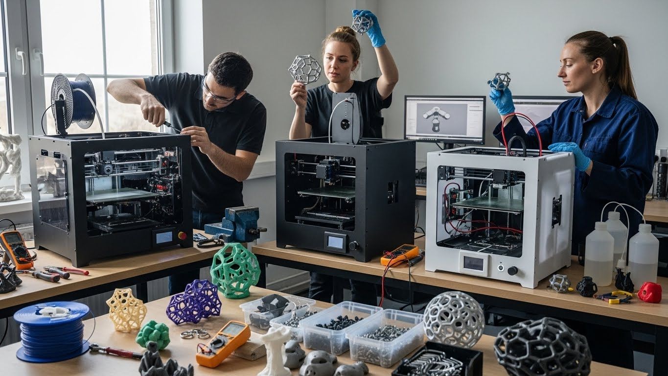 Ремонт 3D-принтеров для создания экспериментальных моделей