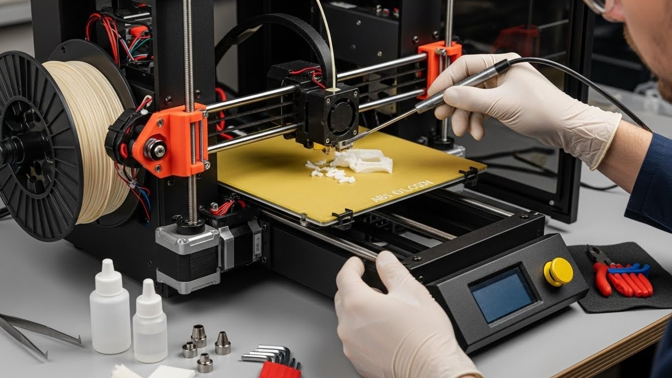Обслуживание 3D-принтера для ABS-пластика