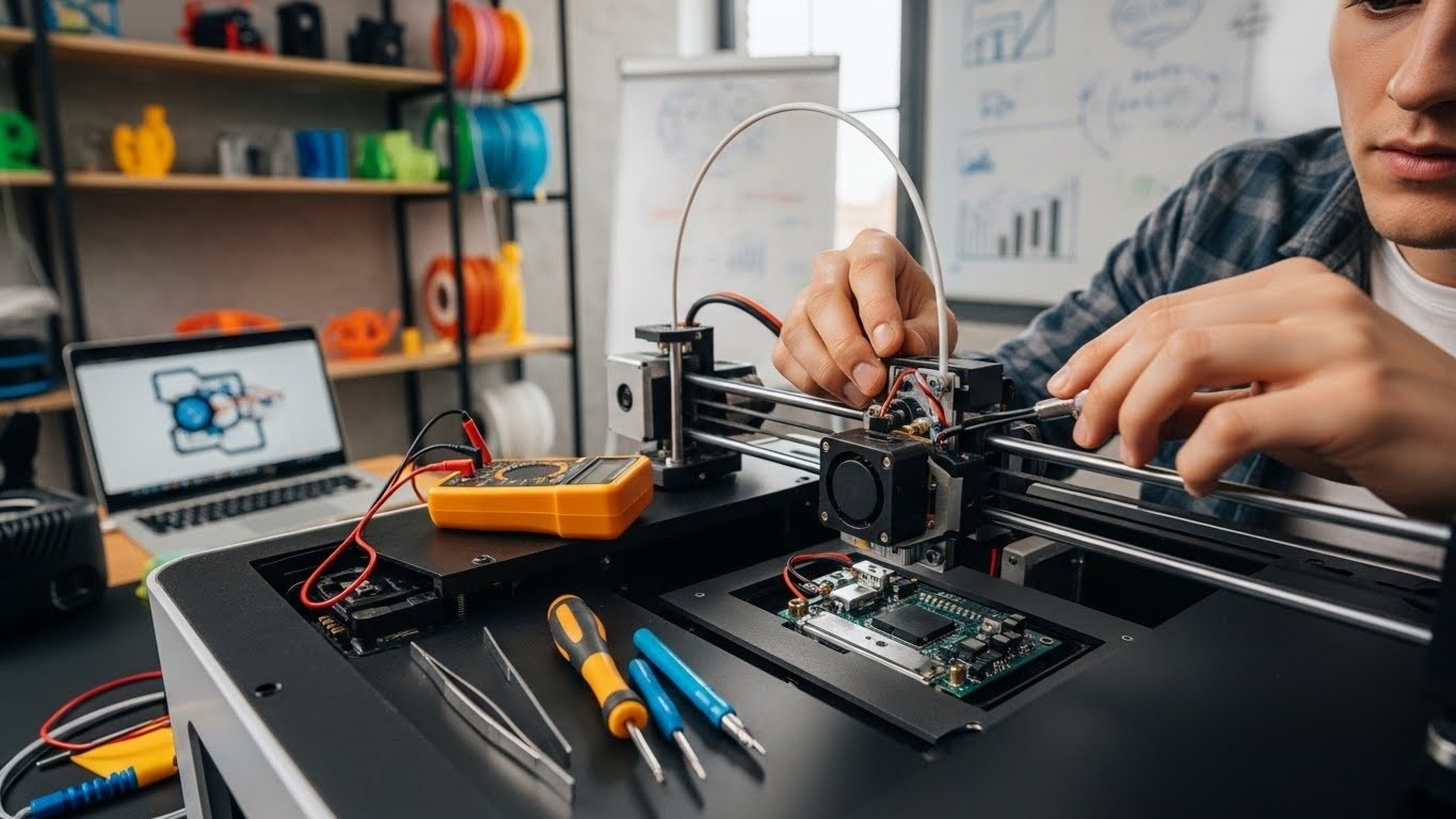 Ремонт 3d принтеров для 3d печати в стартапах