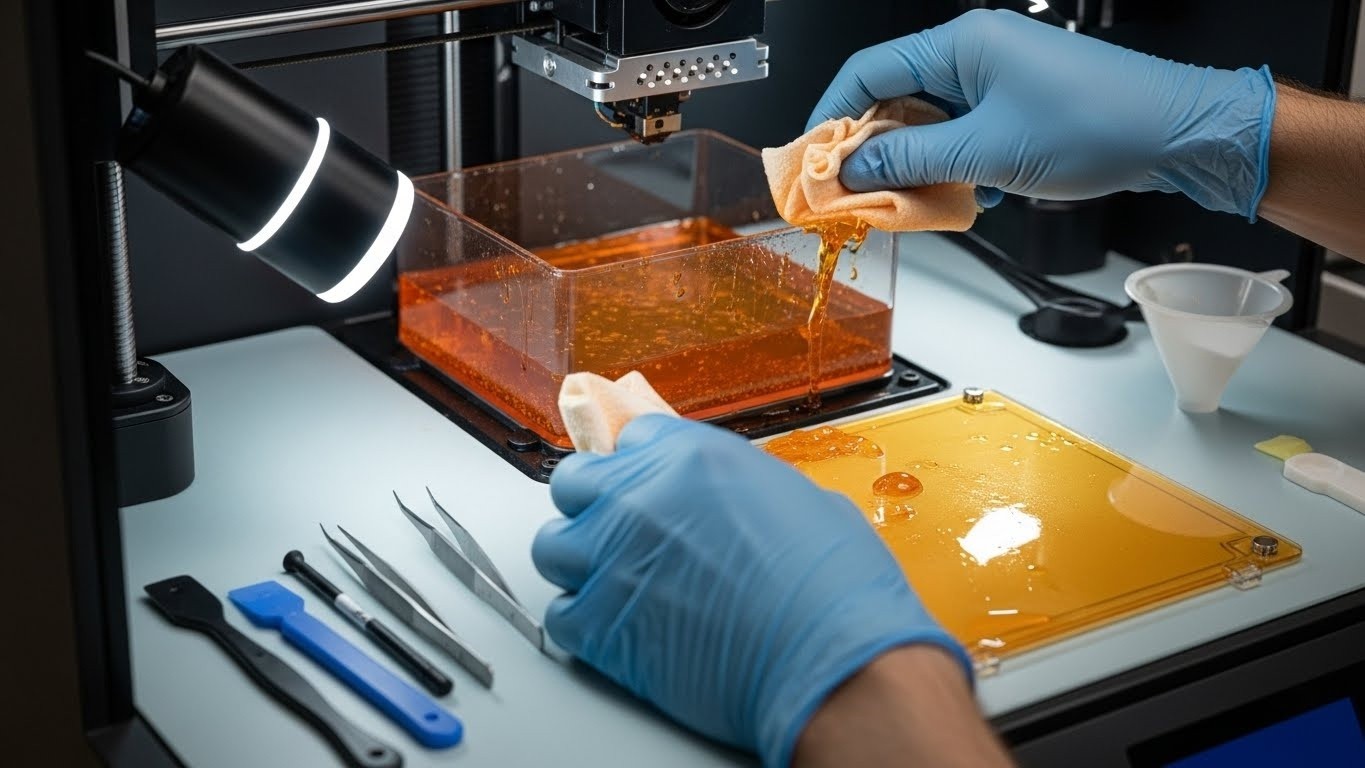 Обслуживание 3D-принтера для фотополимеров