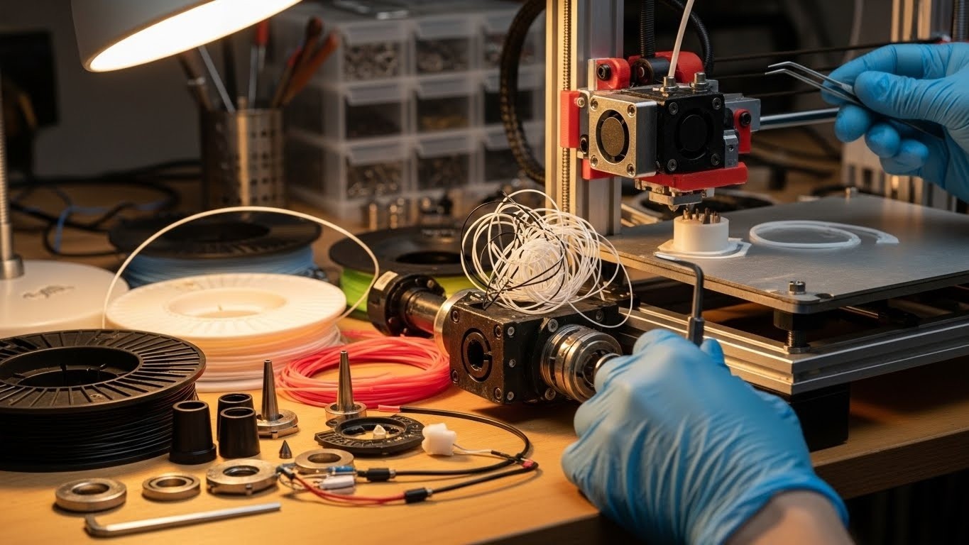 Ремонт 3d принтеров для ABS и PLA пластиков