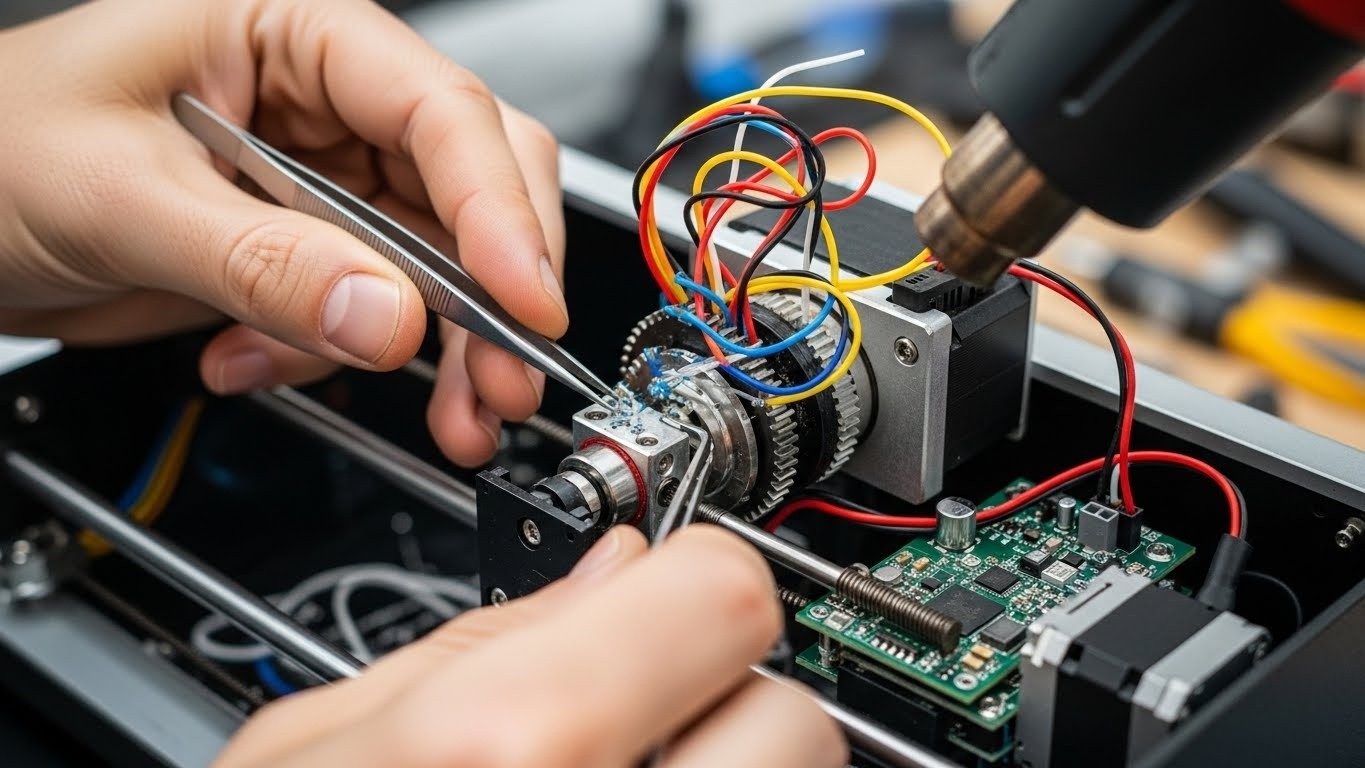 Ремонт 3d принтеров для гибких пластиковых материалов