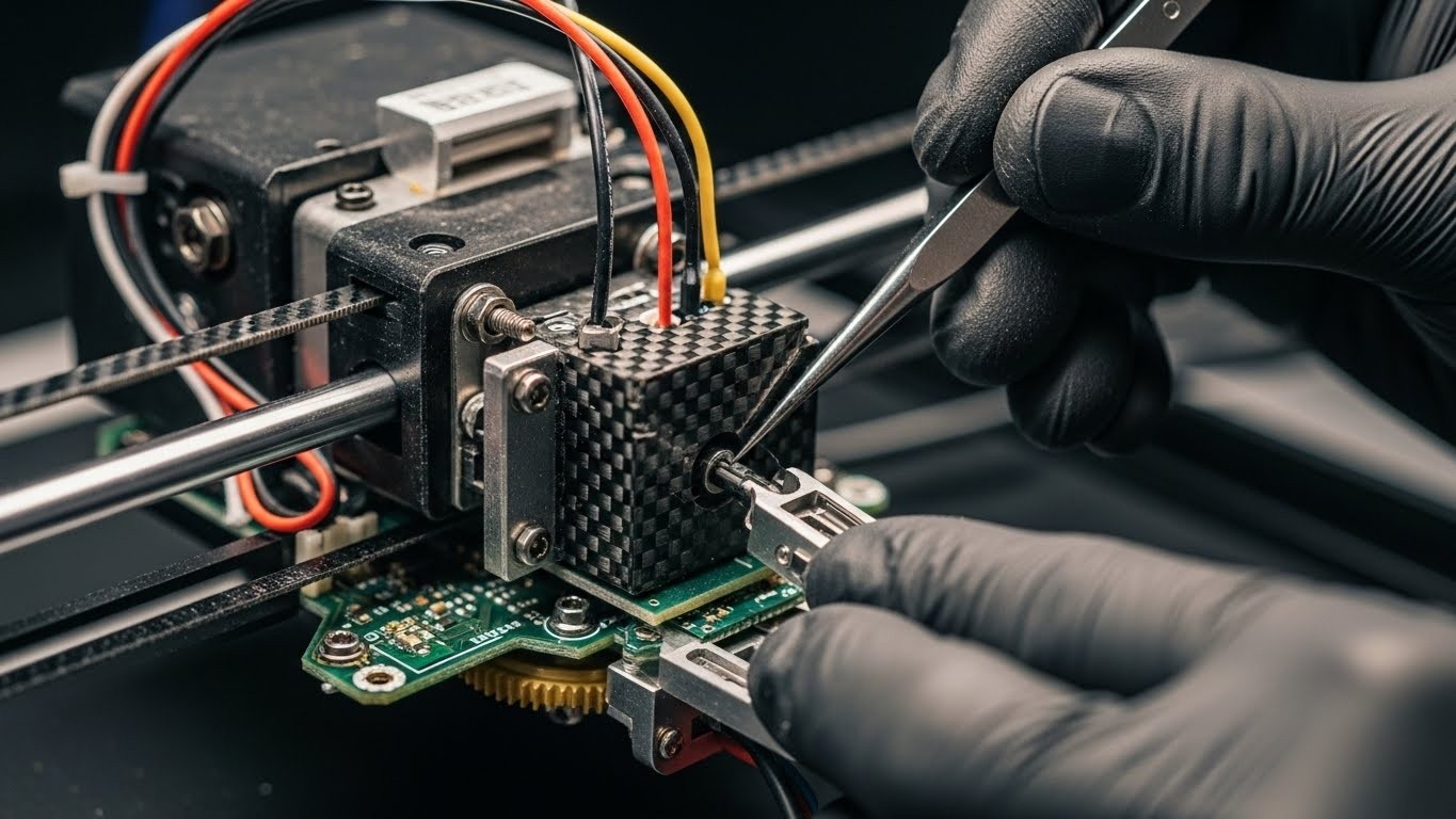 Ремонт 3d принтеров для печати с углеродными волокнами