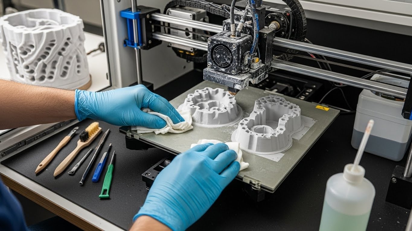 Обслуживание 3D-принтера для керамических деталей