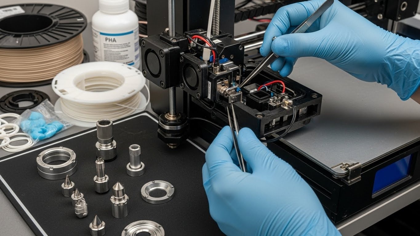 Ремонт 3D-принтеров для PHA и PCL пластиков