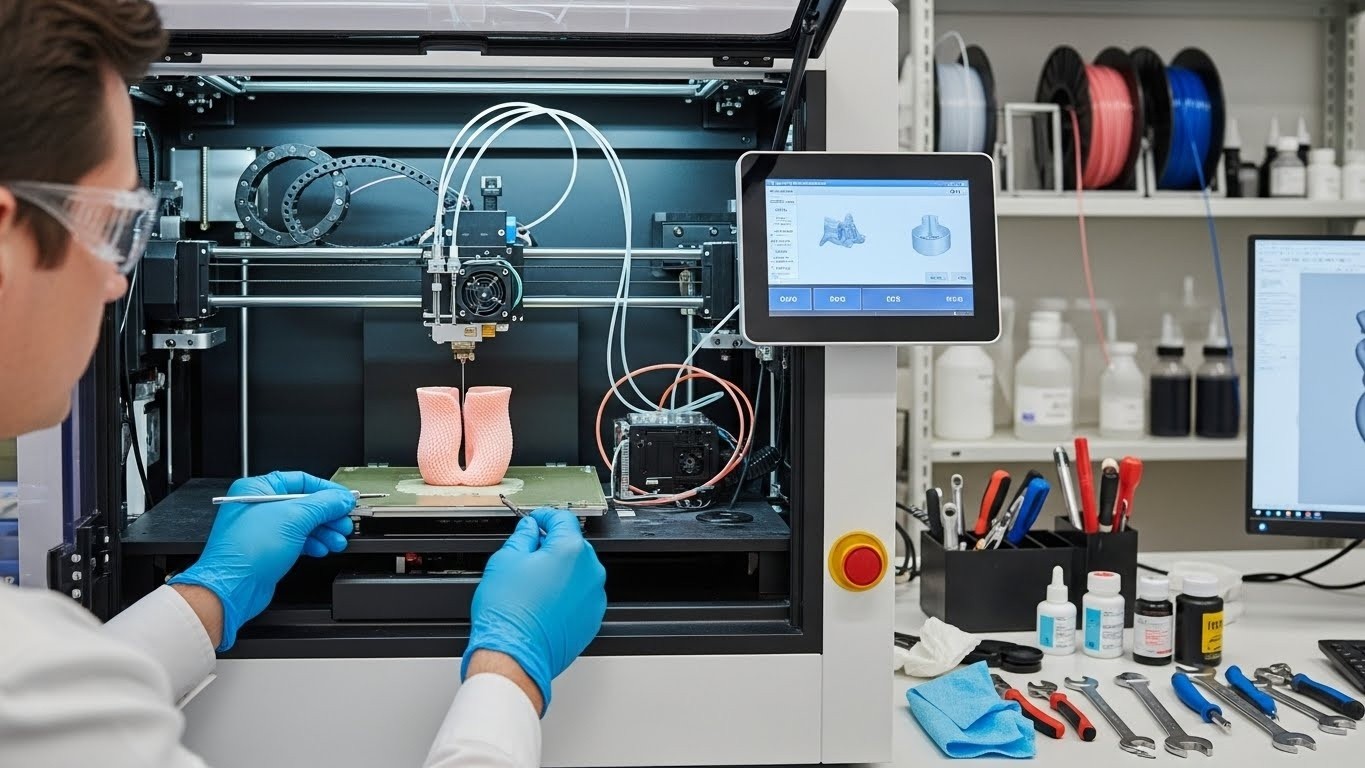 Обслуживание 3D-принтера для мягких полимеров