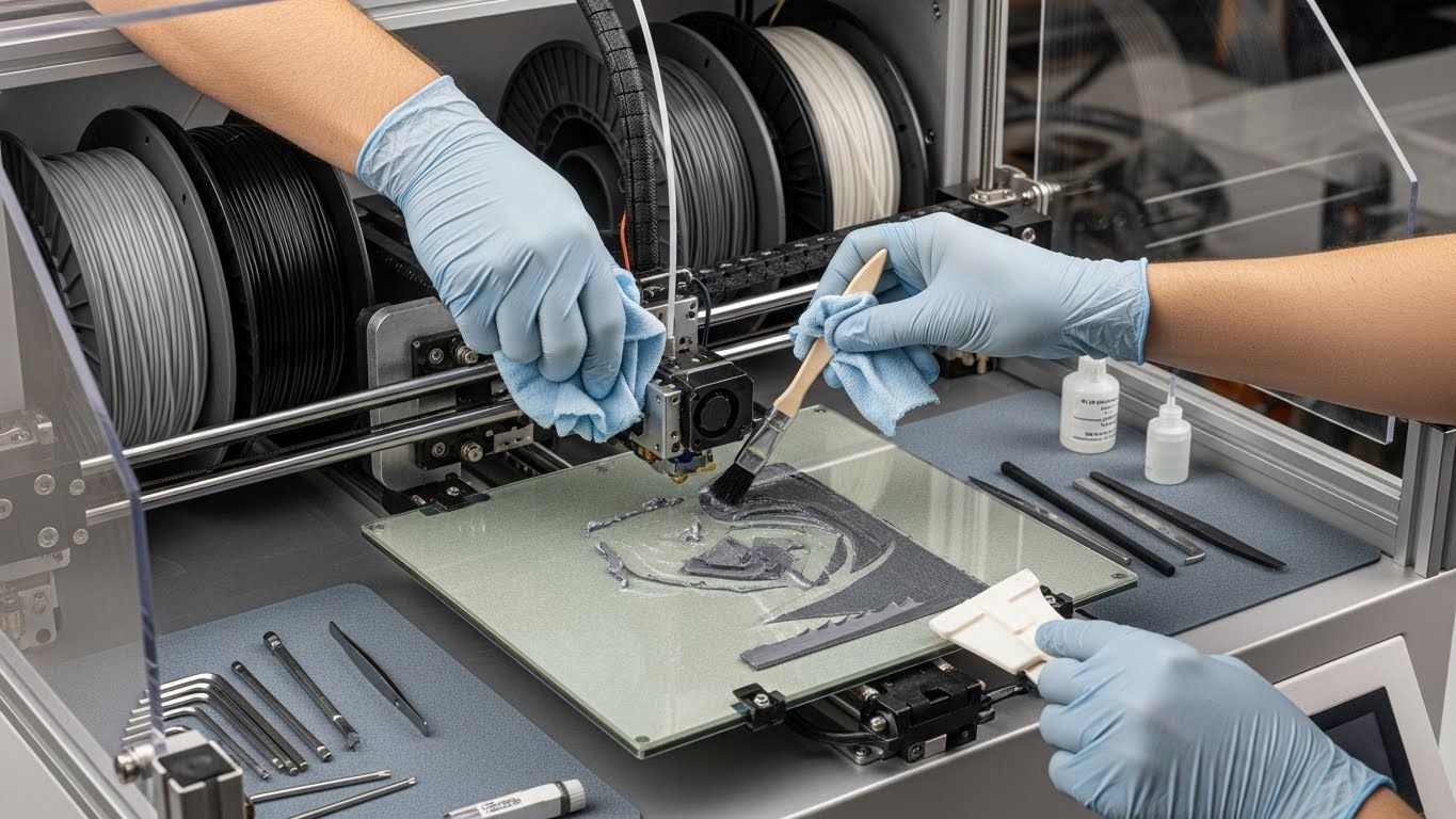Обслуживание 3d принтеров для амортизирующих материалов