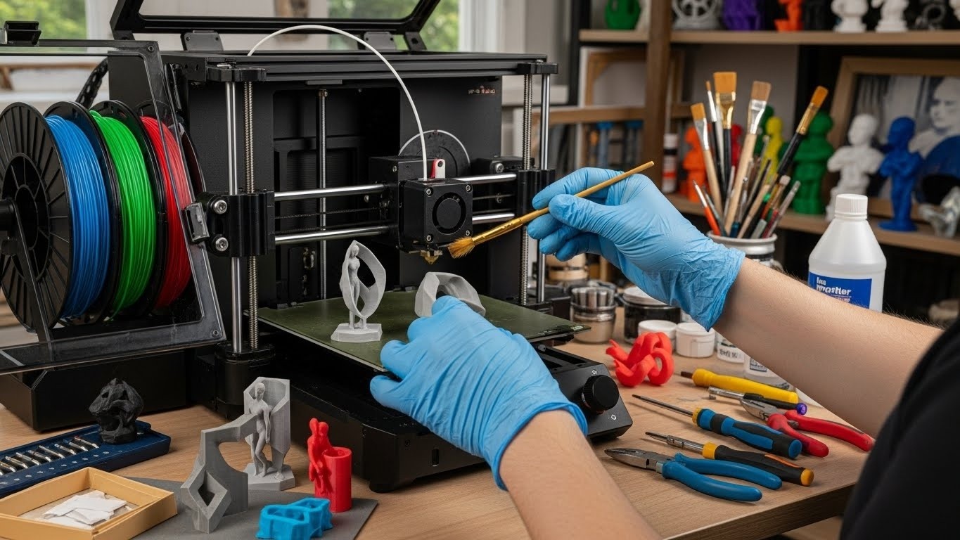 Обслуживание 3d принтеров для художественных проектов