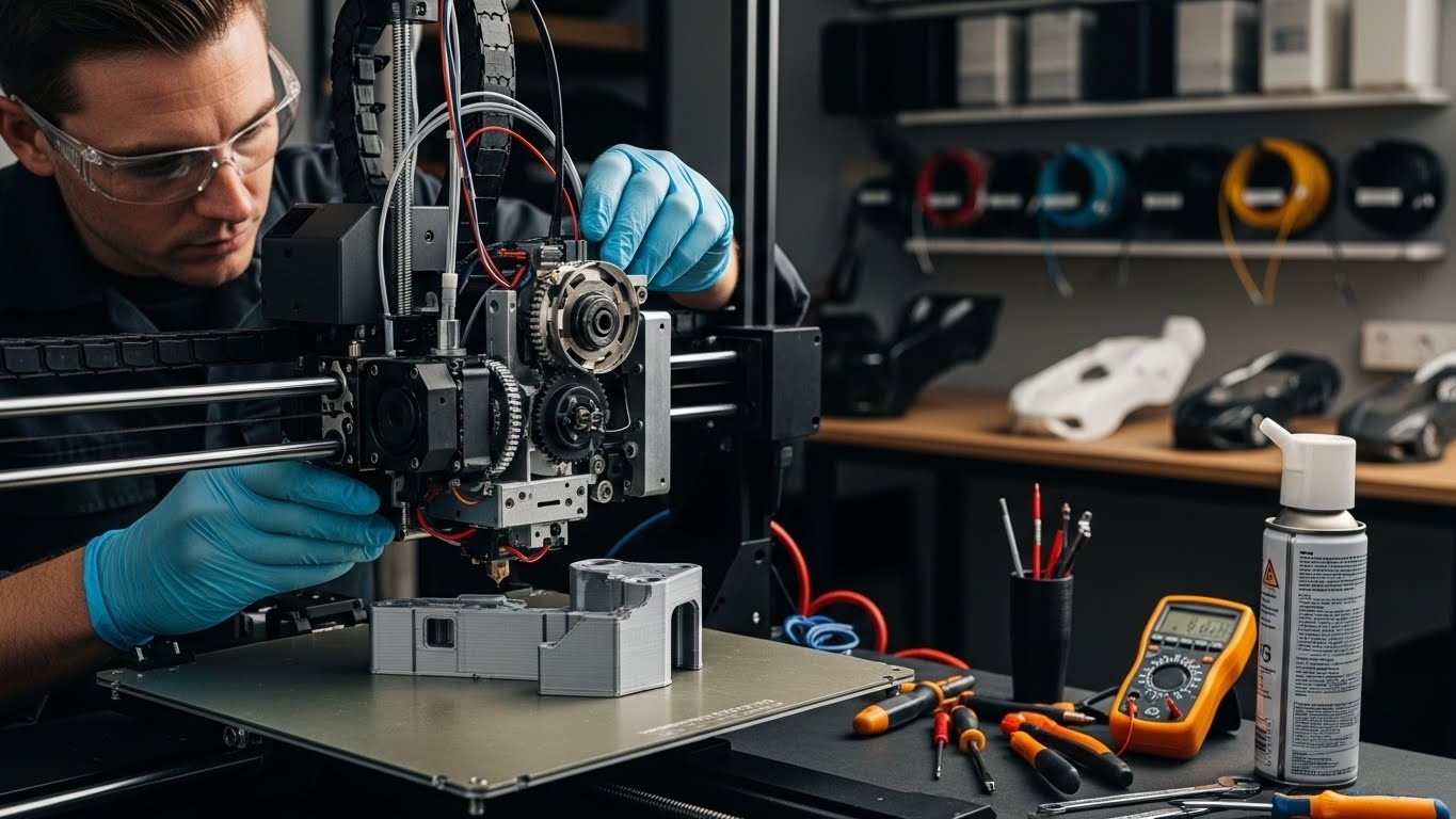 Обслуживание 3D-принтера для прототипов автомобильных деталей