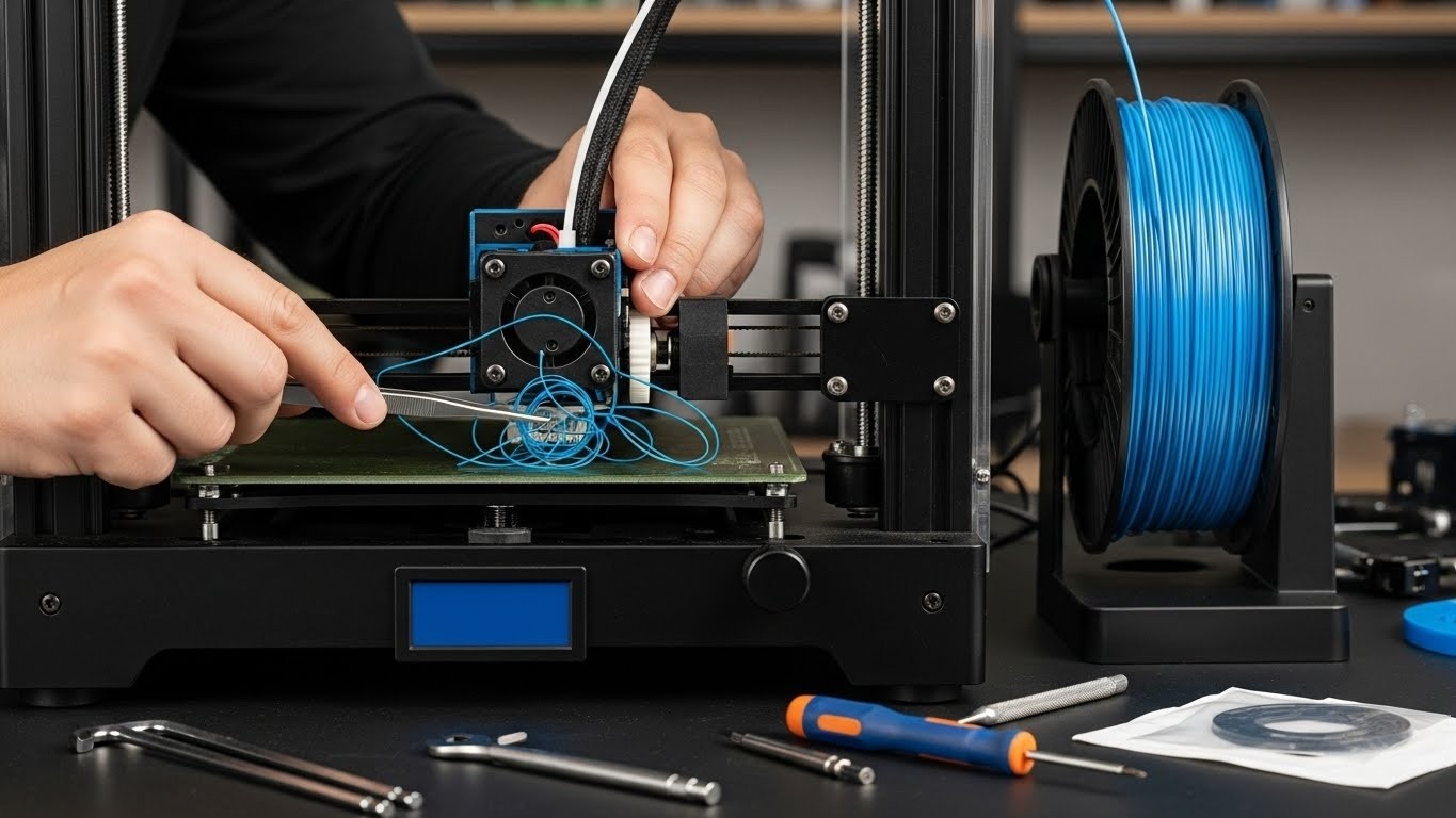 Ремонт 3d принтеров с проблемами подачи филамента