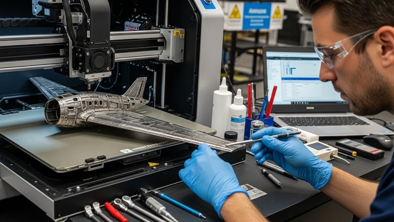 Обслуживание 3D-принтеров для авиационных прототипов