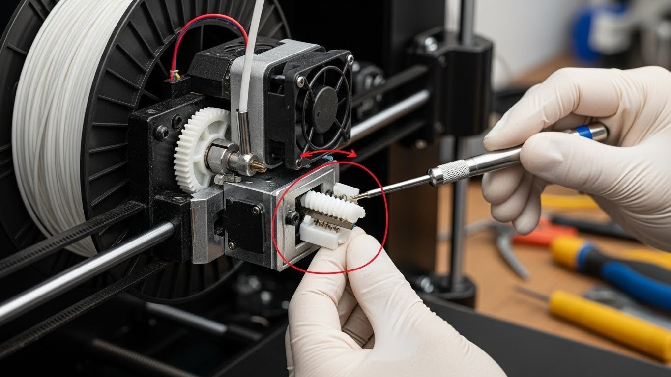 Ремонт механизма подачи 3D принтера