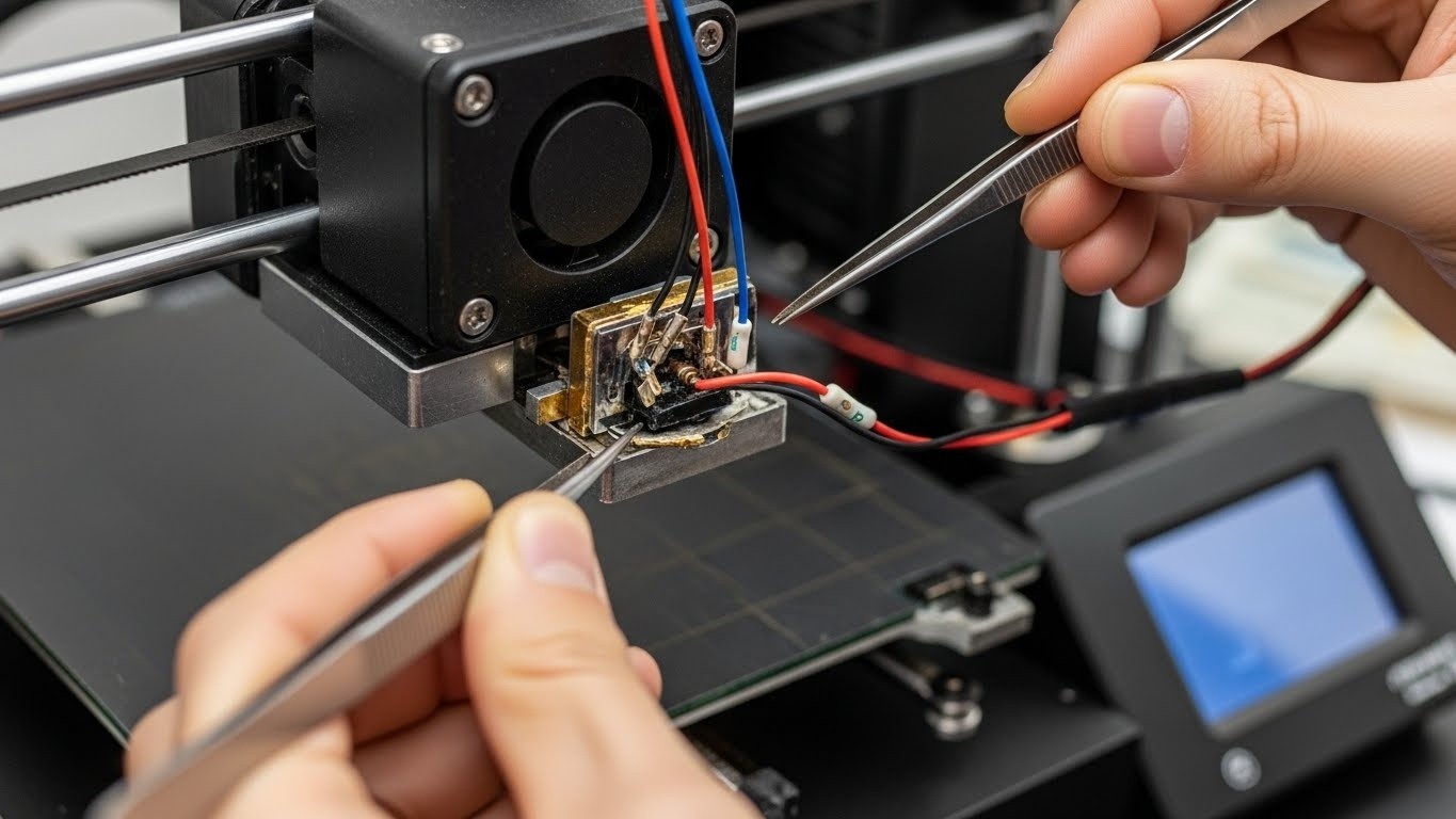Ремонт нагревательного блока 3D принтера