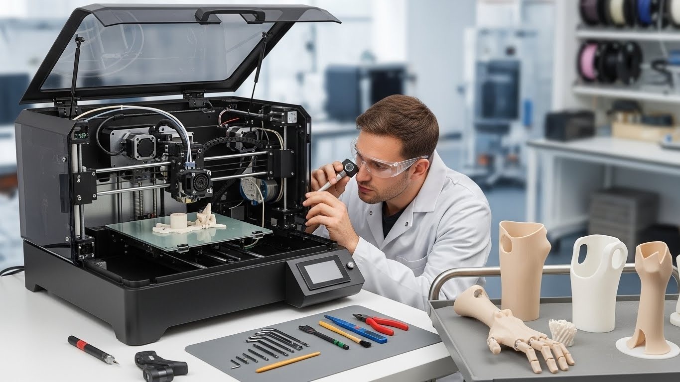 Обслуживание 3D-принтеров для ортопедических изделий