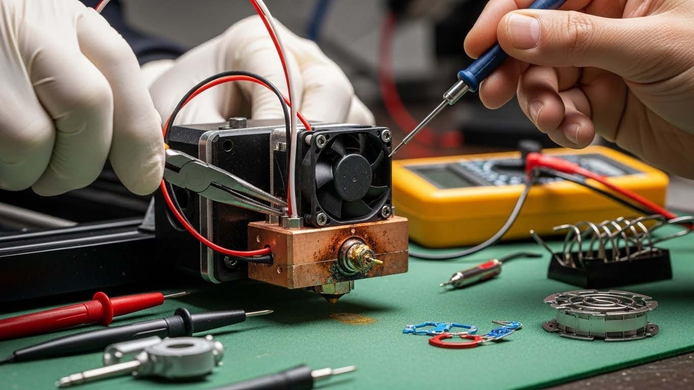 Ремонт 3d принтеров с перегревом нагревательного блока