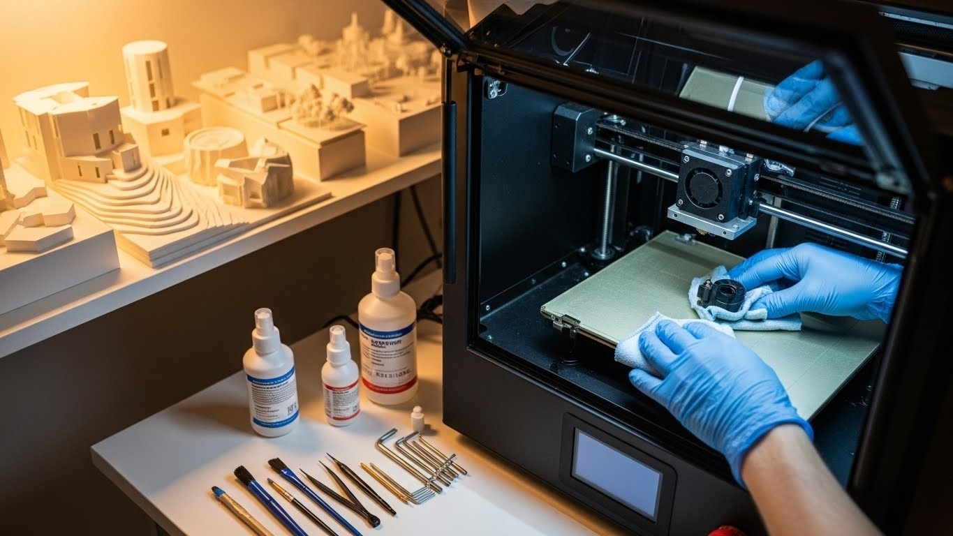 Обслуживание 3D-принтеров для архитектурных моделей