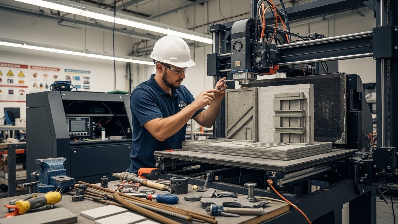 Обслуживание 3d принтеров для строительных прототипов