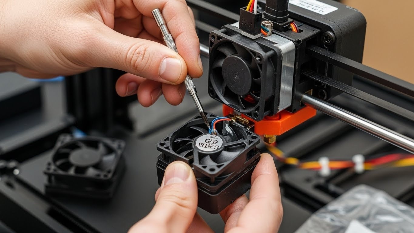 Ремонт 3d принтеров с поломками вентилятора охлаждения