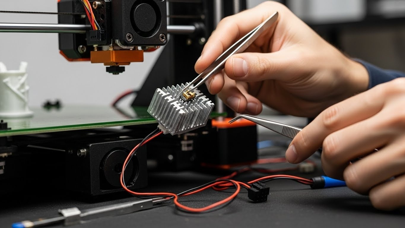 Ремонт радиатора 3D принтера