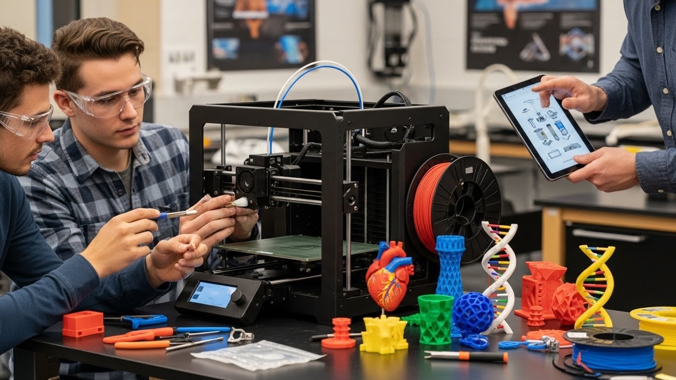 Обслуживание 3D-принтеров для учебных моделей