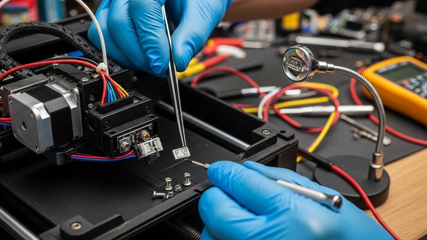 Ремонт сенсоров движения 3D принтера