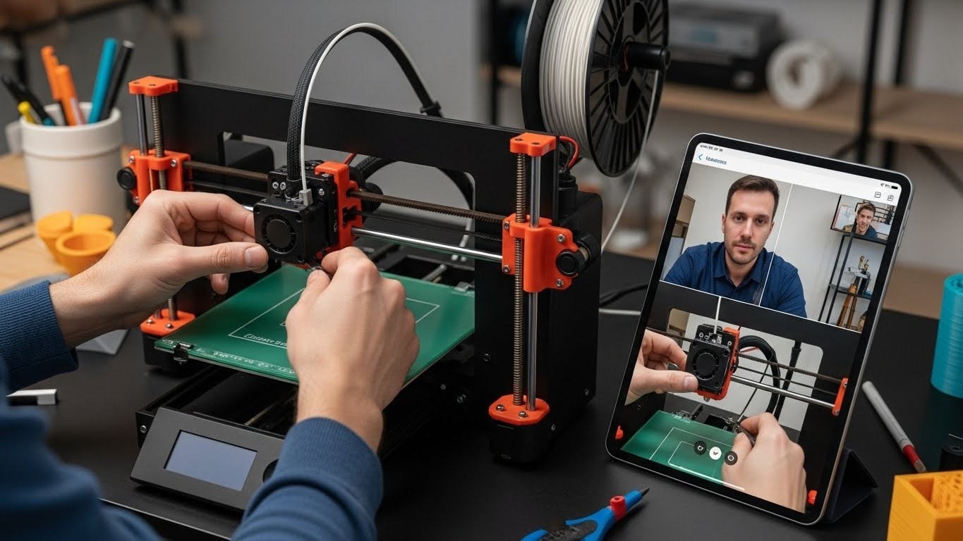 Обслуживание 3D-принтеров для дистанционного обучения