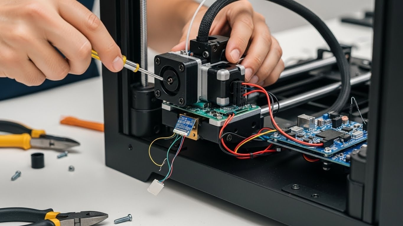 Ремонт 3d принтеров с поломками датчиков положения экструдера
