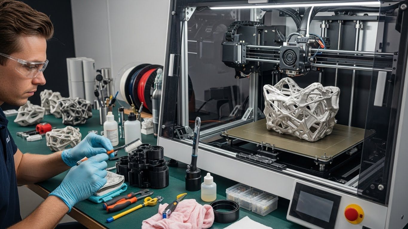 Обслуживание 3D-принтеров для экспериментальных серий