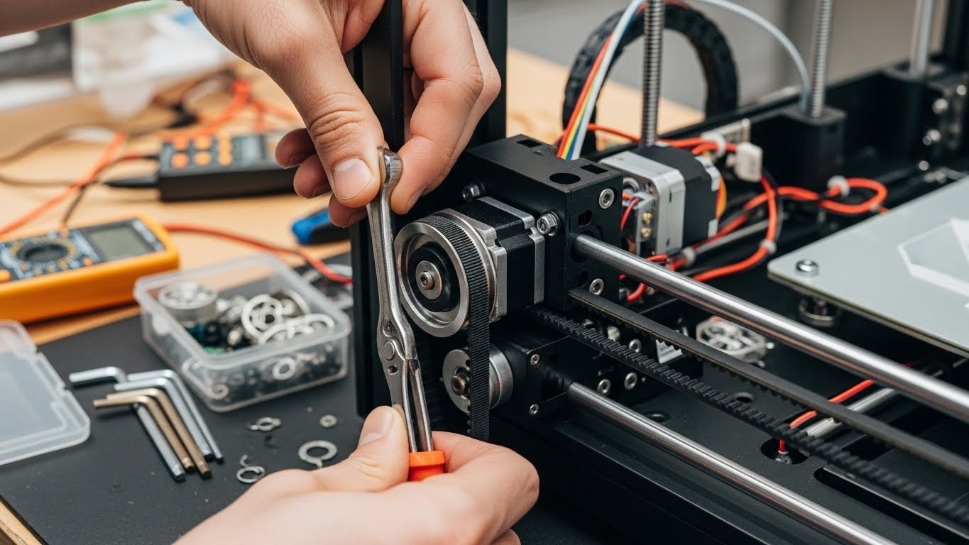 Ремонт 3d принтеров с проблемами приводных ремней