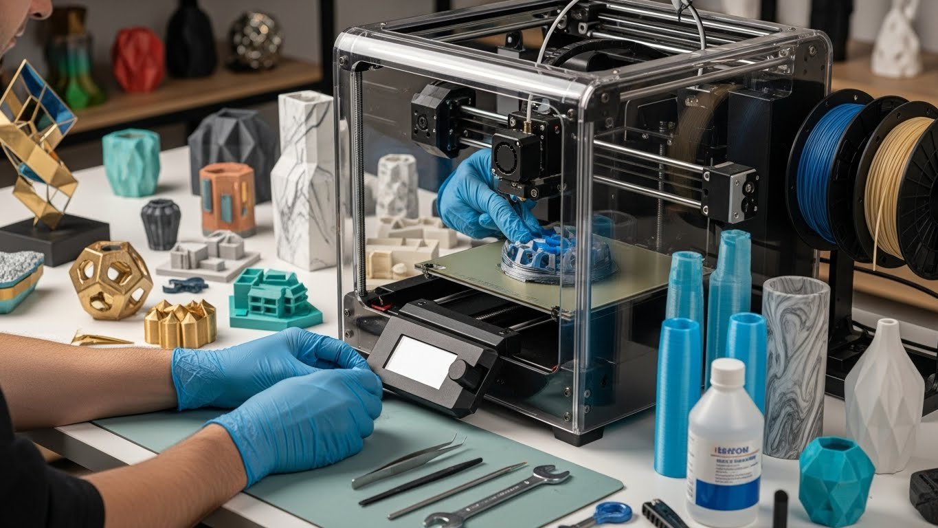 Обслуживание 3d принтеров для интерьерных арт-объектов