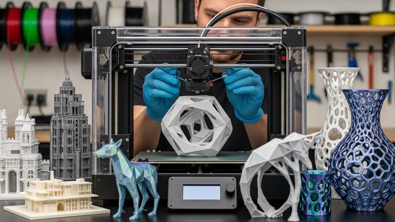 Обслуживание 3D-принтеров для интерьерных арт-объектов