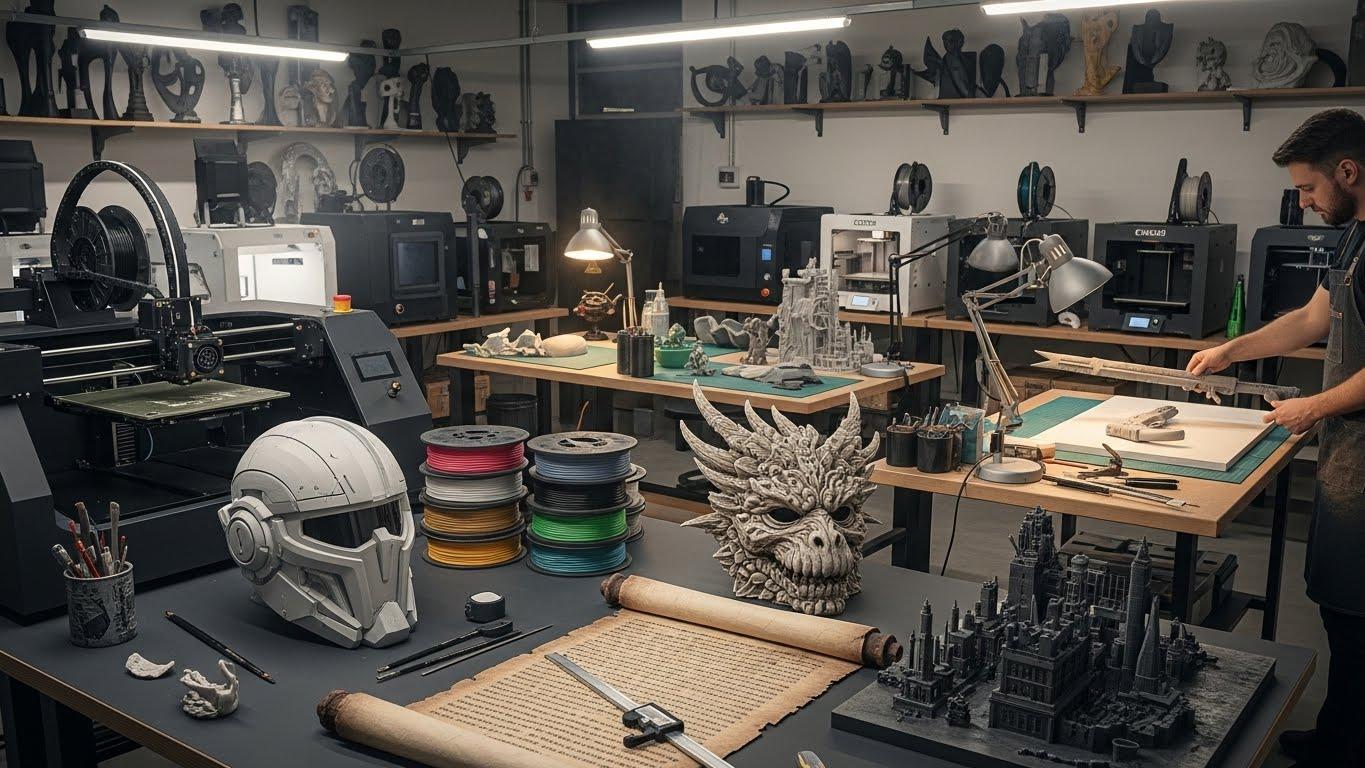 Обслуживание 3d принтеров для театральных и кино реквизитов