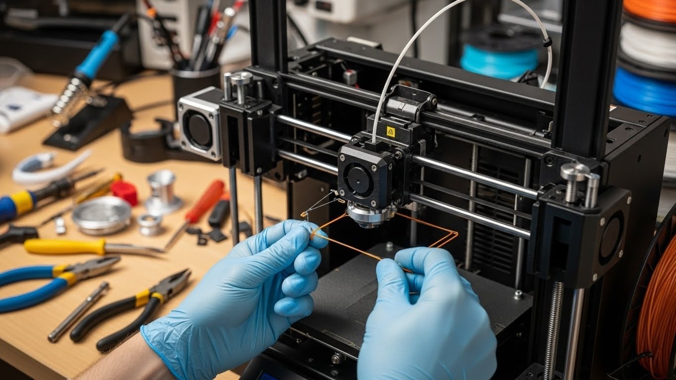 Ремонт фидера 3D принтера