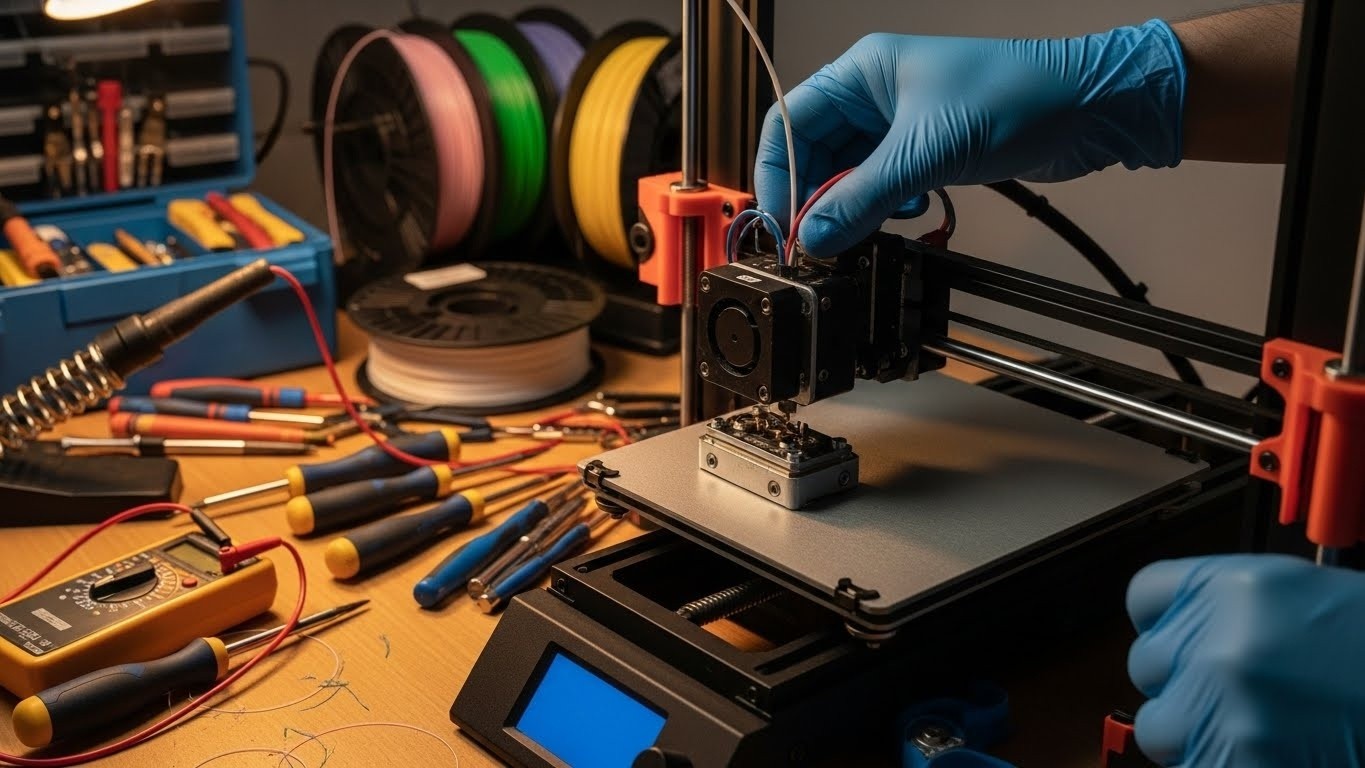 Ремонт 3D принтеров с экструзией для термопластиков