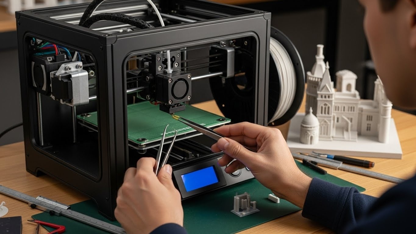 Обслуживание 3d принтеров для дизайнерских настольных моделей