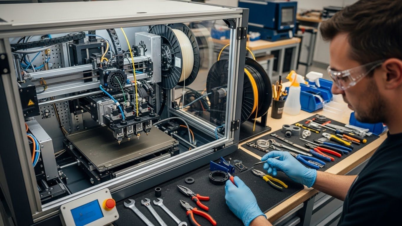 Обслуживание 3D принтеров для композитных материалов