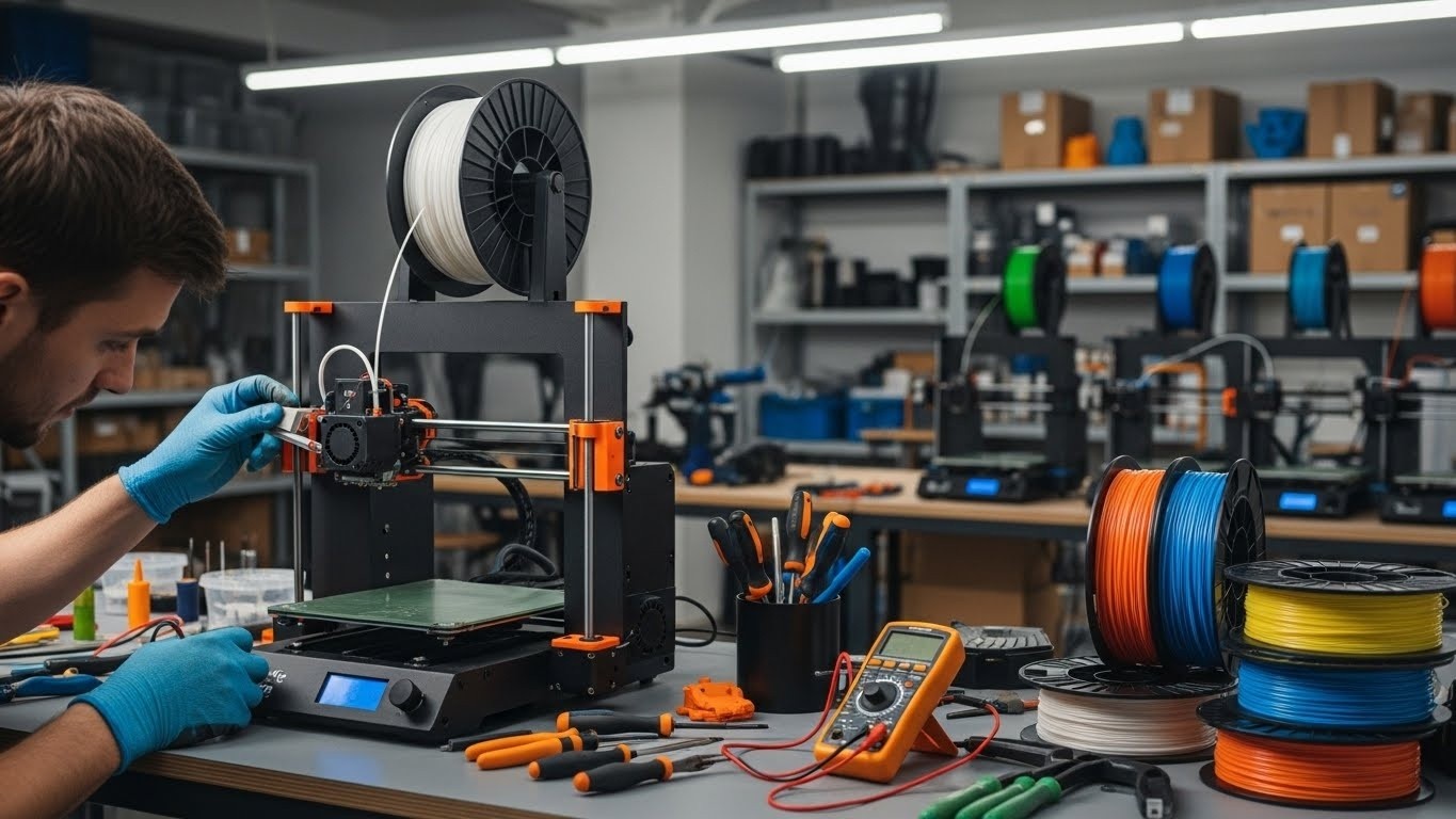 Ремонт 3D принтеров для работы с пластмассами