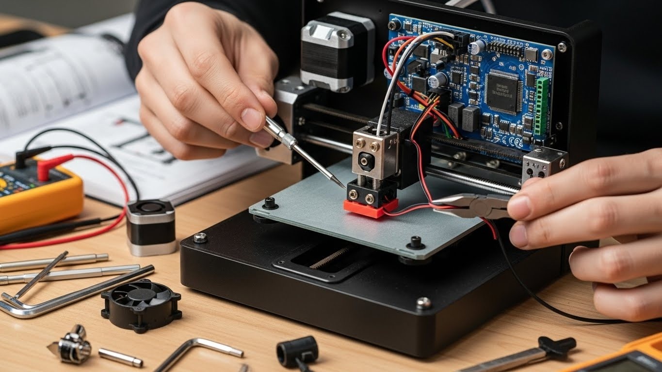 Ремонт экономичных 3D принтеров