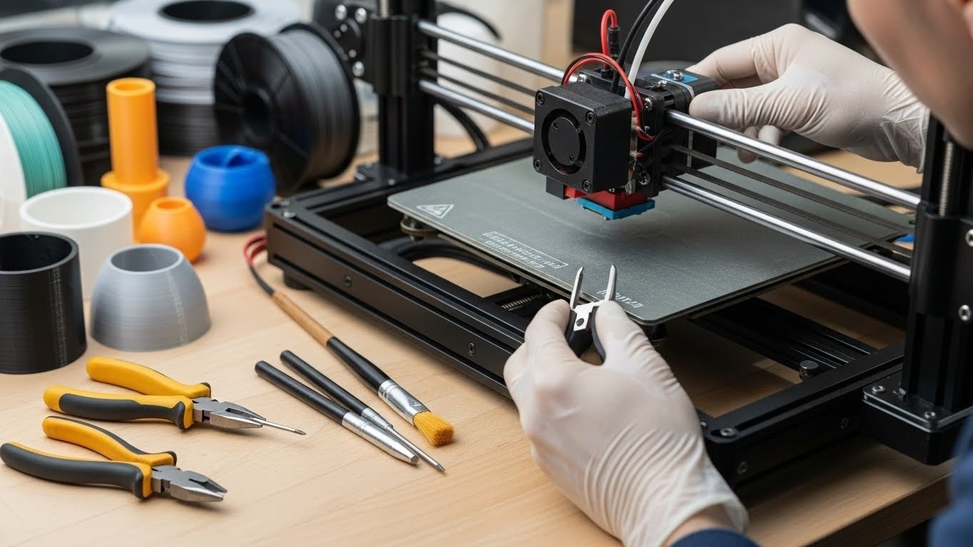 Ремонт 3d принтеров для экономичных моделей с улучшенной совместимостью материалов